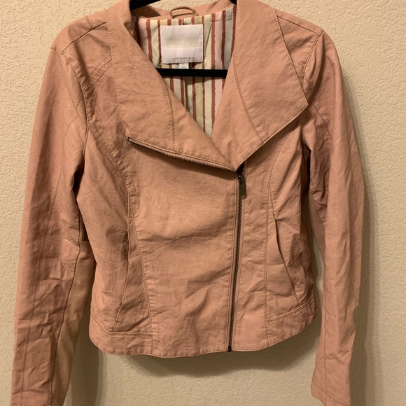 The Amalfi Blush Leather Jacket main image 1